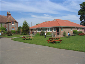 School from the playground